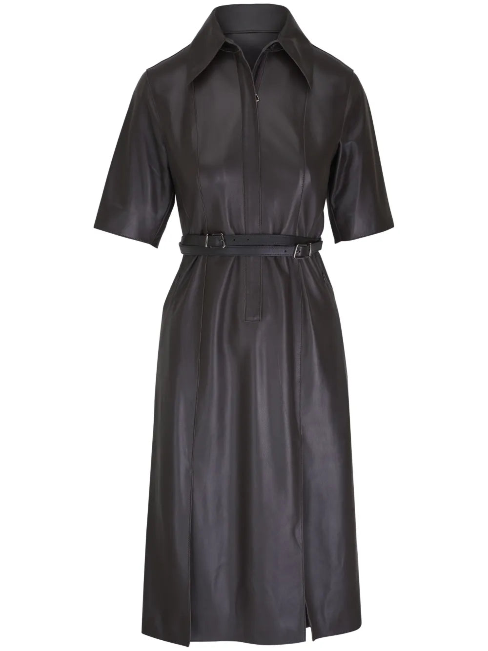 Leather Midi Dress