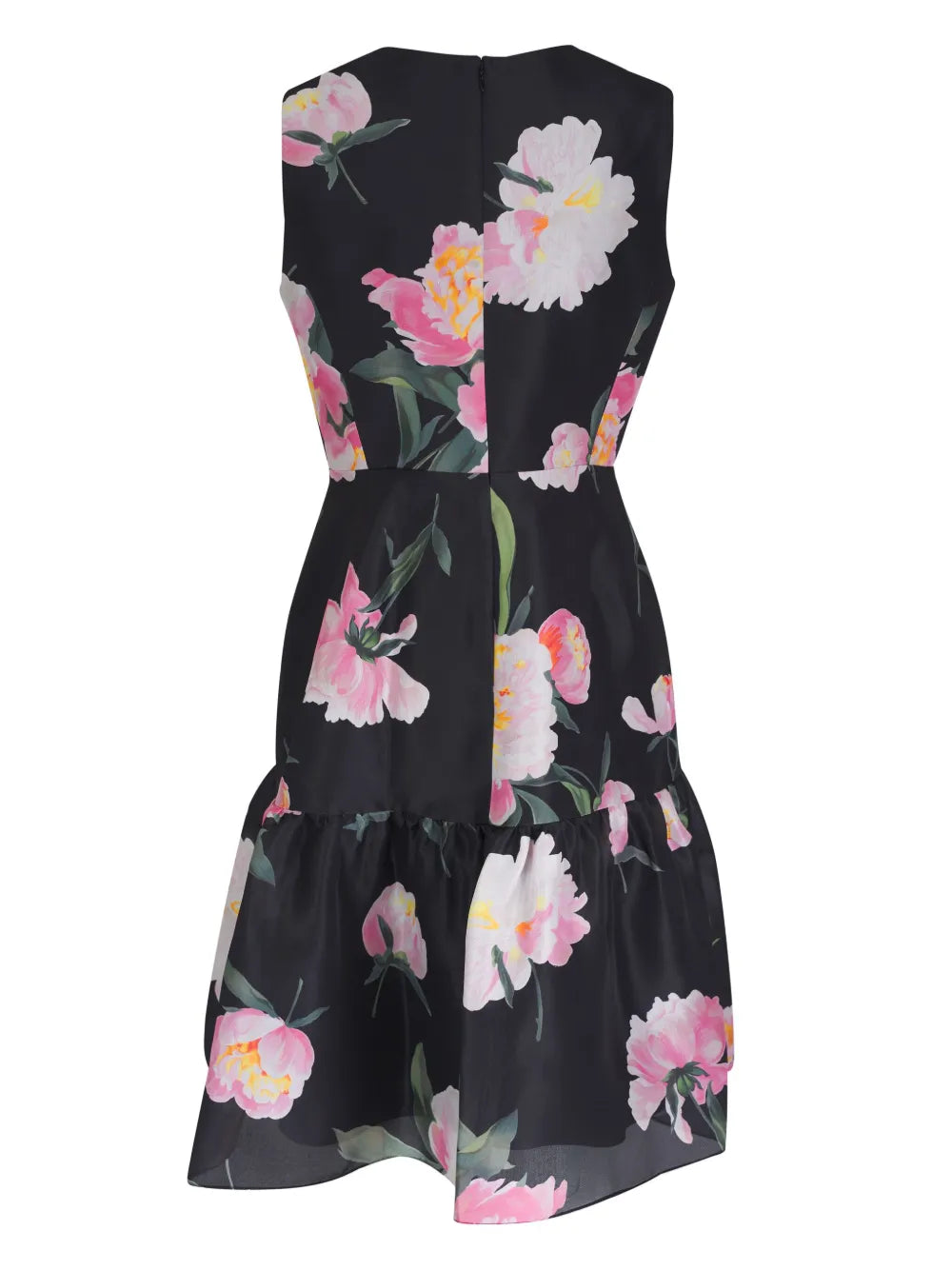 Floral-Print Silk Dress