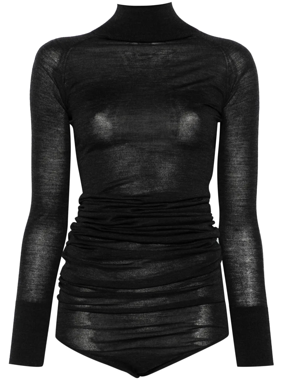 Draped Knit Bodysuit