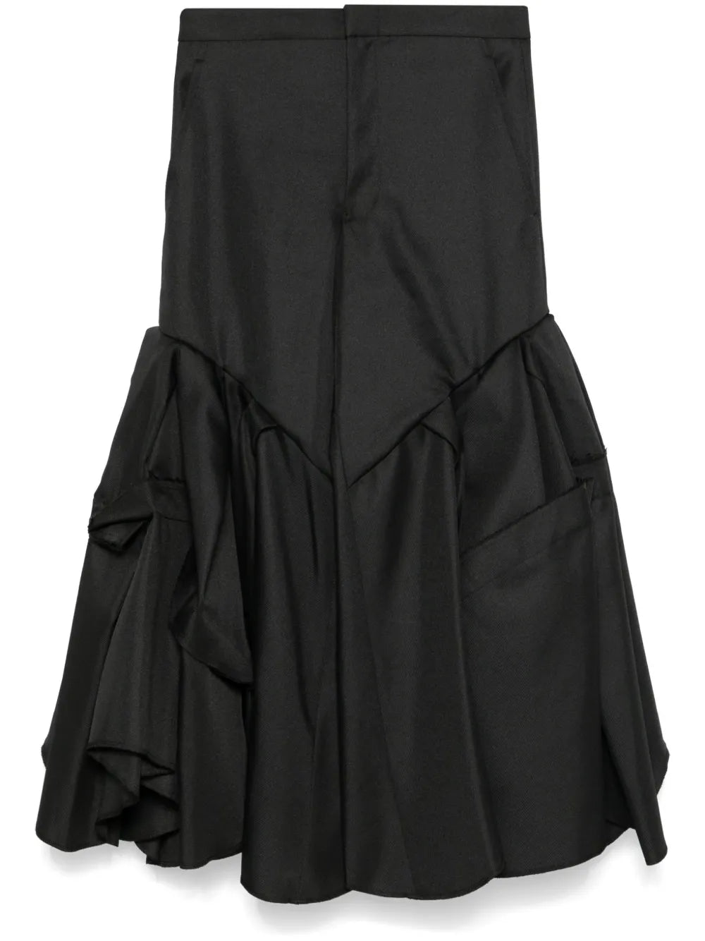 Pleated Flared Trousers