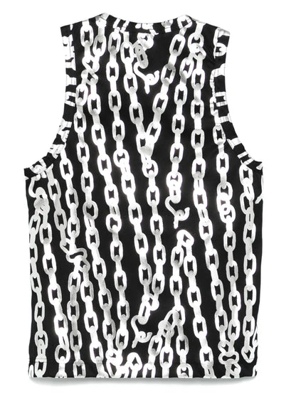 Chain-Link Print Tank Top