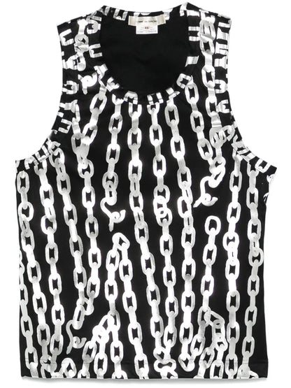 Chain-Link Print Tank Top