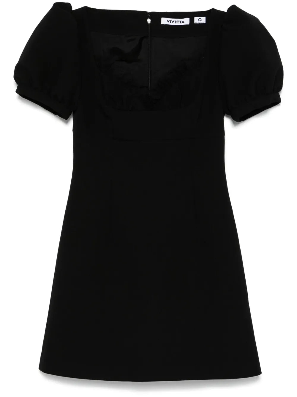 Lace-Trim Mini Dress