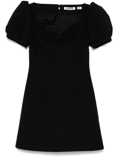 Lace-Trim Mini Dress