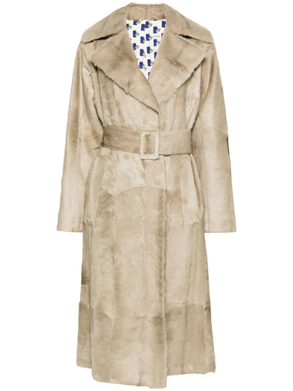 Brushed Trench Coat