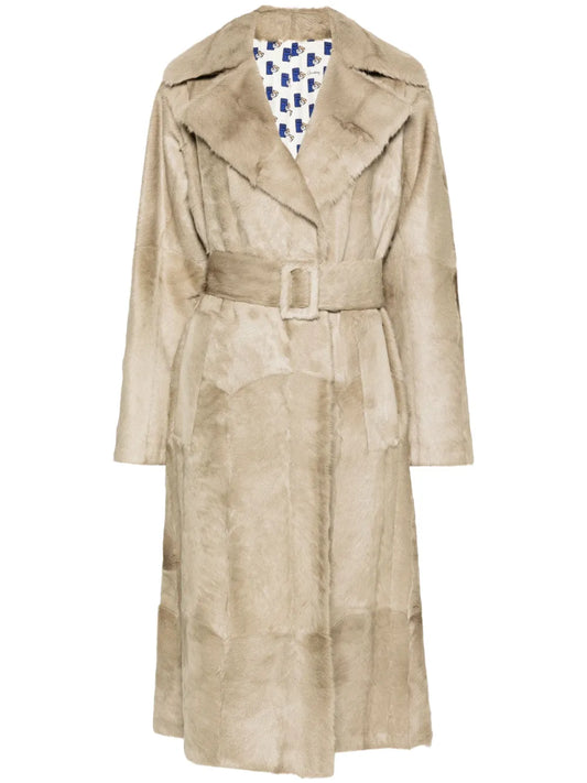 Brushed Trench Coat