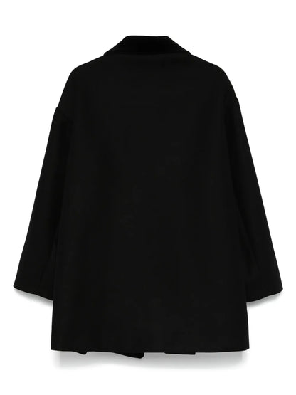 Floral-Embroidered Coat
