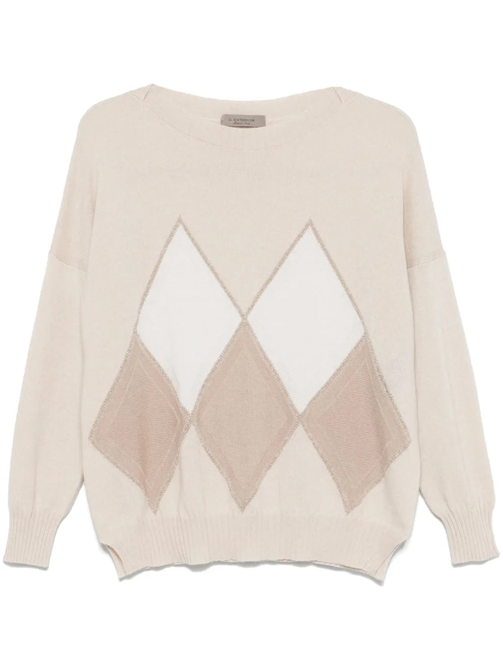 Argyle-Check Sweater