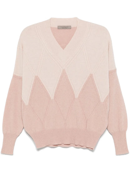Argyle-Check Sweater