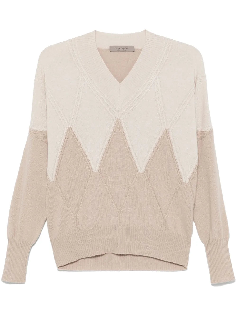 Argyle-Check Sweater