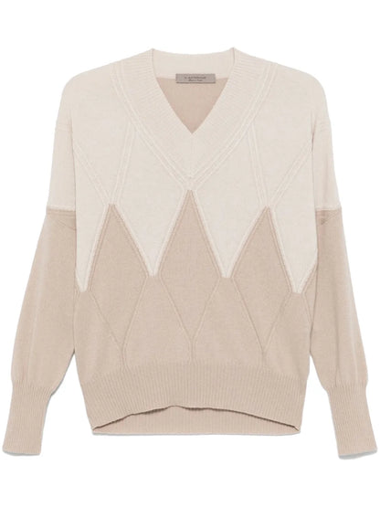 Argyle-Check Sweater