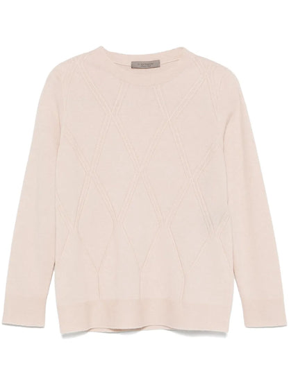 Argyle-Knit Sweater