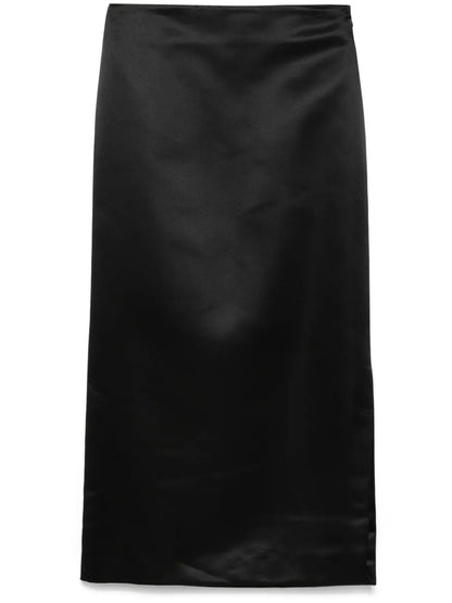 Satin Midi Skirt