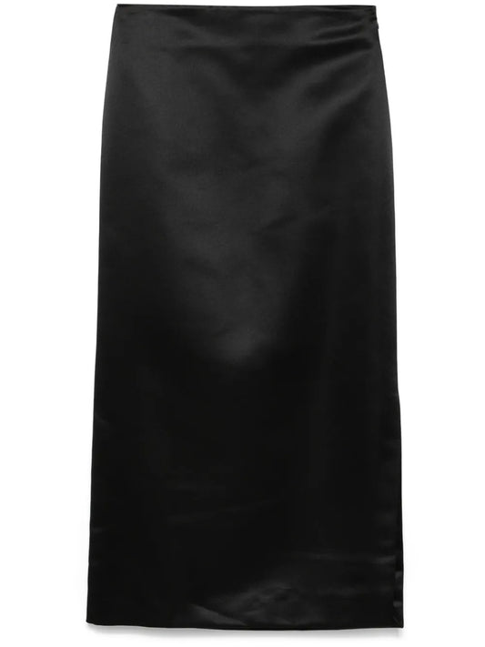 Satin Midi Skirt