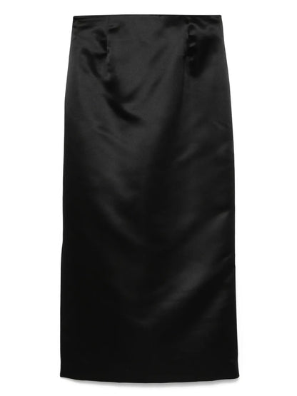 Satin Midi Skirt