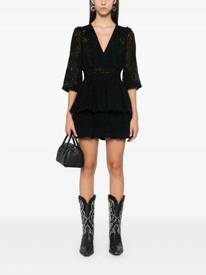 Layered-Effect Mini Dress