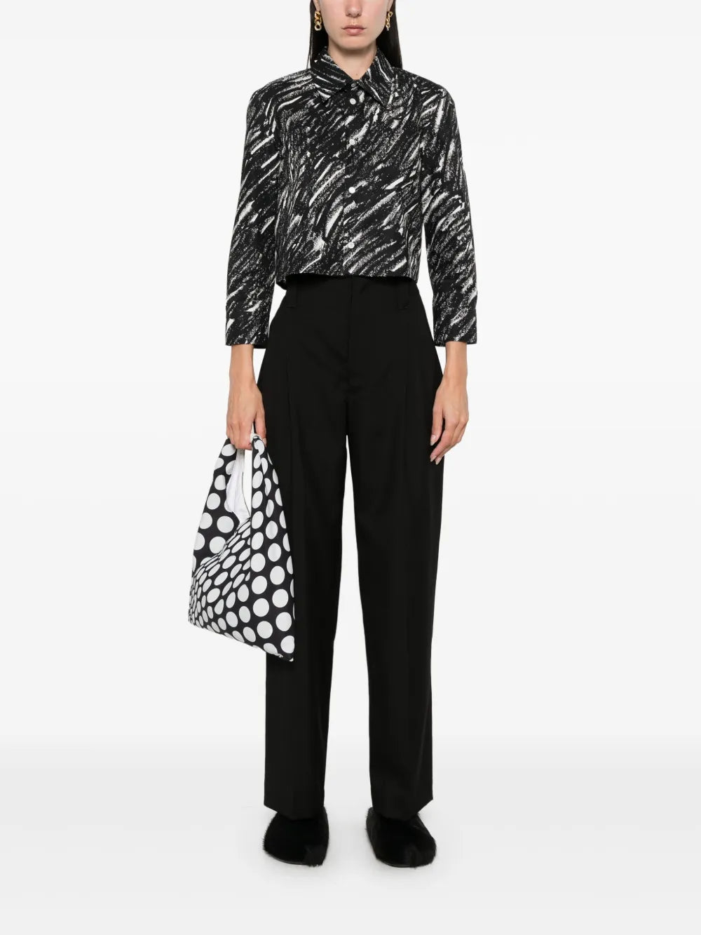 Pleat-Detail Trousers