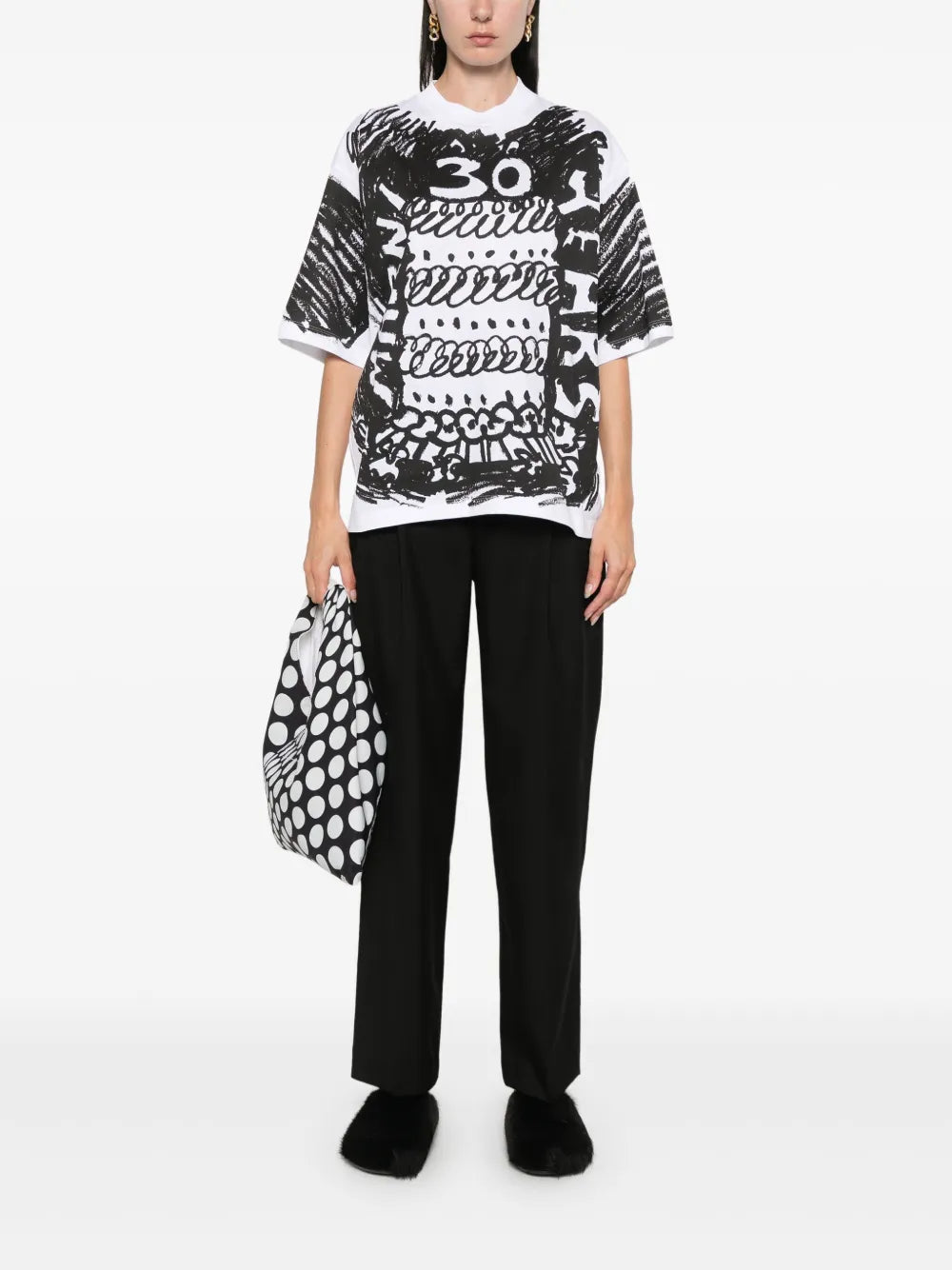 Abstract-Print T-Shirt