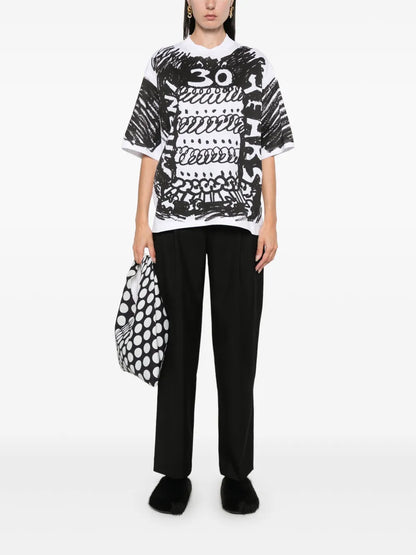 Abstract-Print T-Shirt