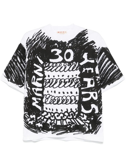 Abstract-Print T-Shirt