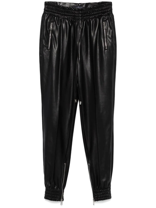 Faux-Leather Trousers