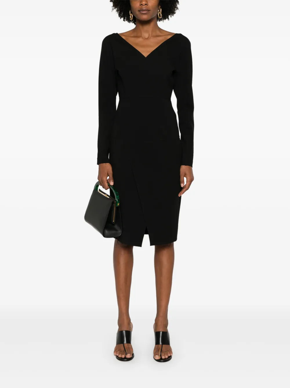 Long-Sleeve Midi Dress