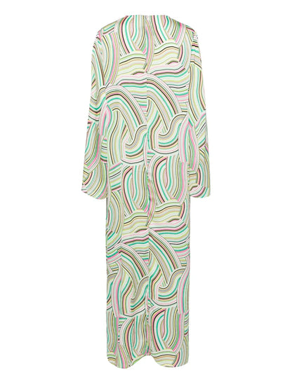 Geometric Striped Kaftan