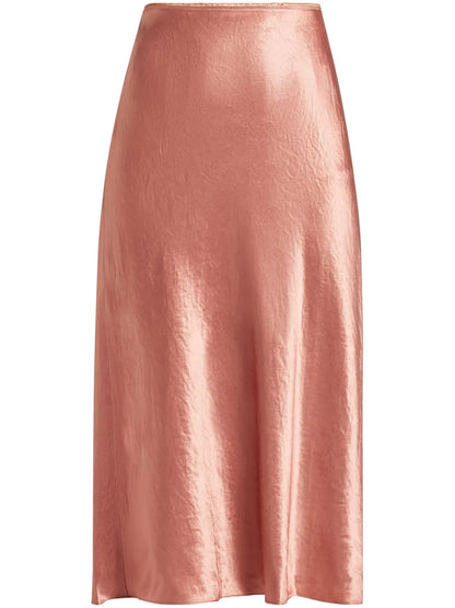 Satin Midi Skirt