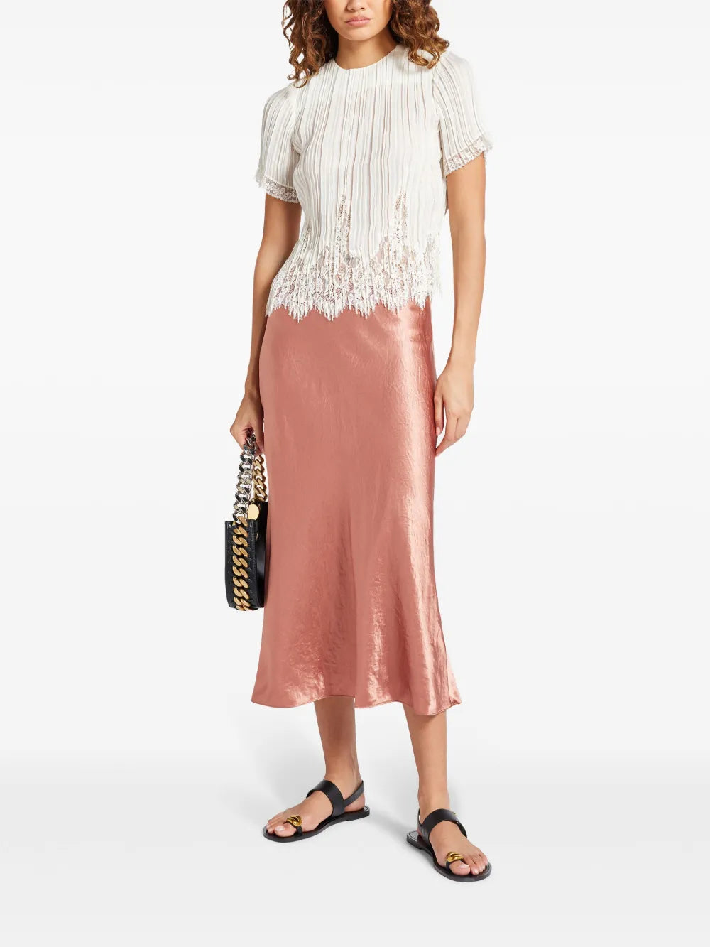 Satin Midi Skirt
