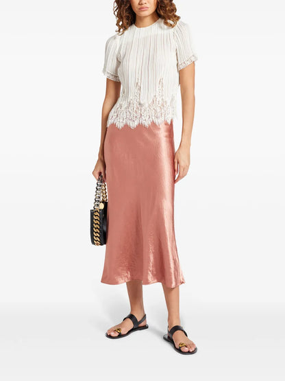 Satin Midi Skirt