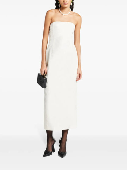 Strapeless Midi Dress