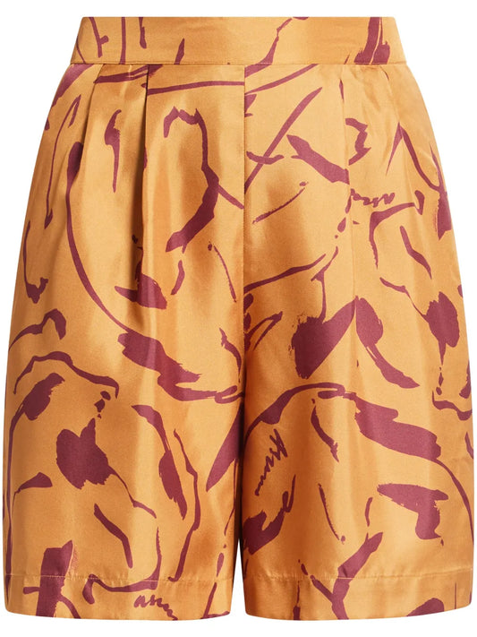 Abstract-Print Short