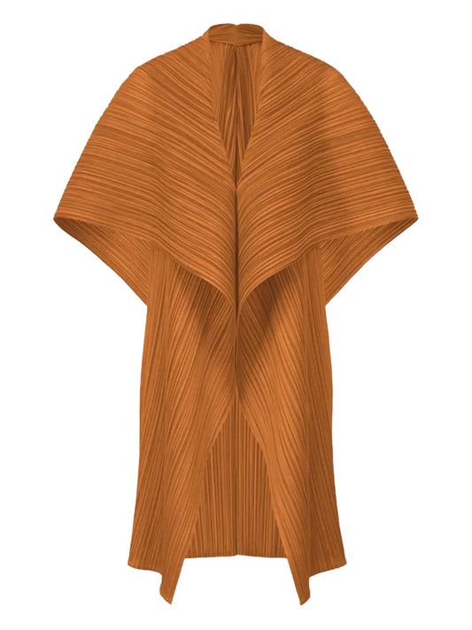 Plissé-Effect Cape