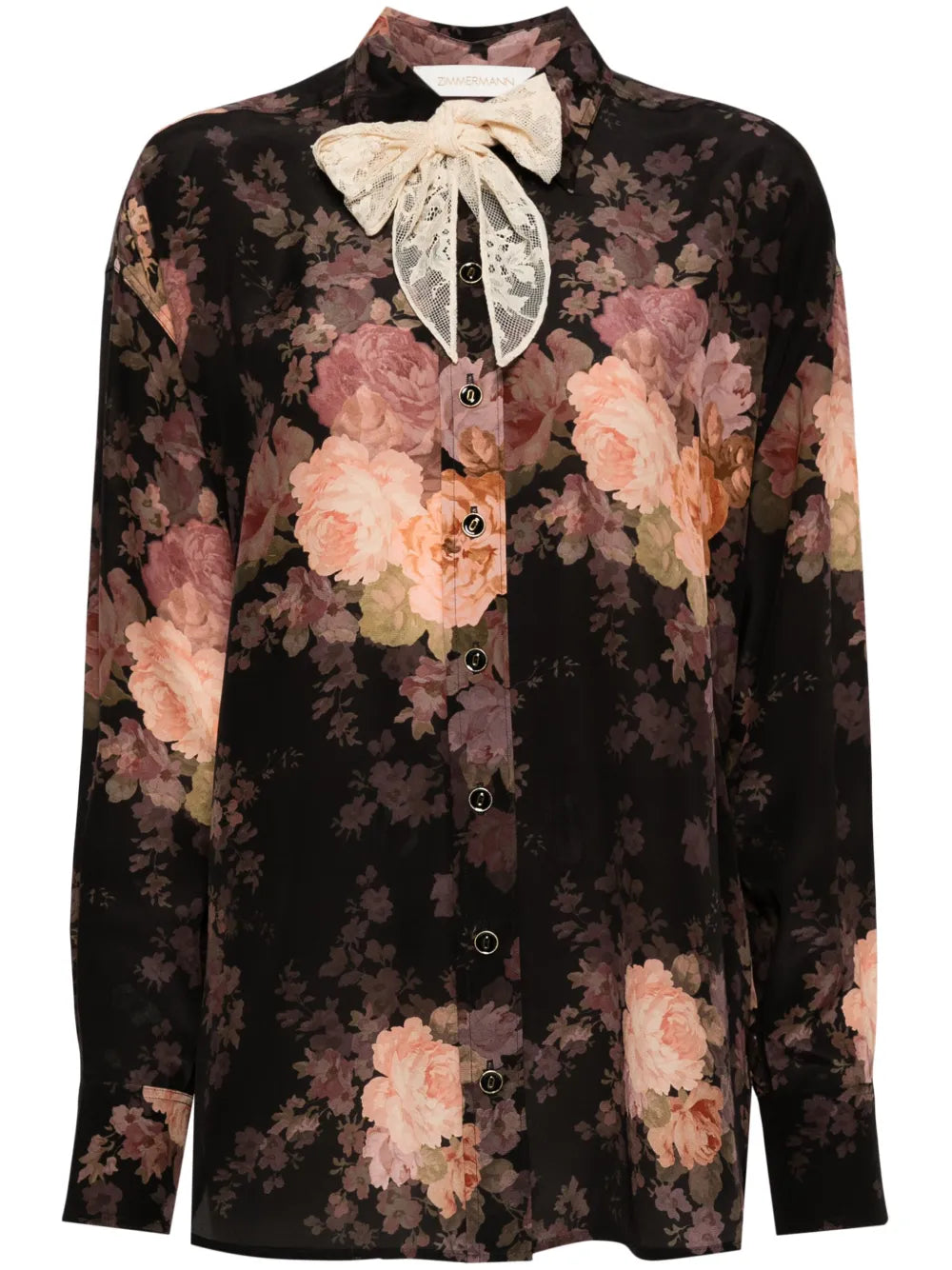 Lace-Scarf Shirt