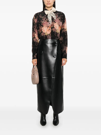 Lace-Scarf Shirt