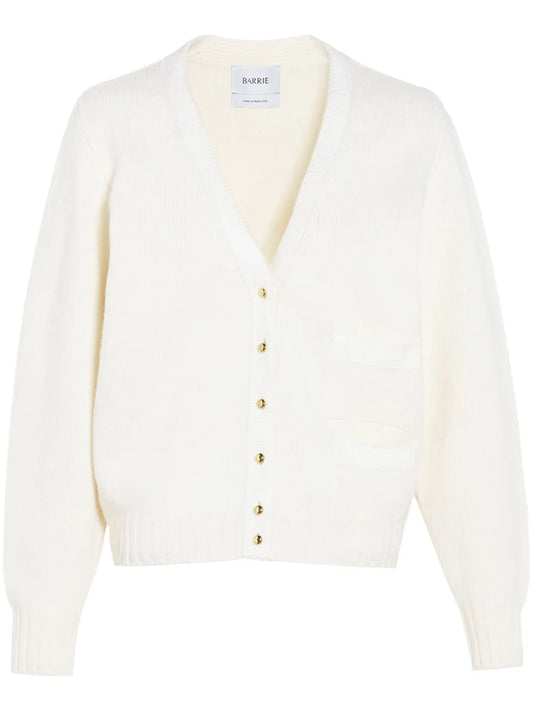 Ribbon-Detail Cashmere Cardigan