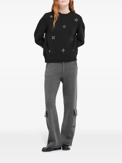 Embroidered Cashmere Jumper