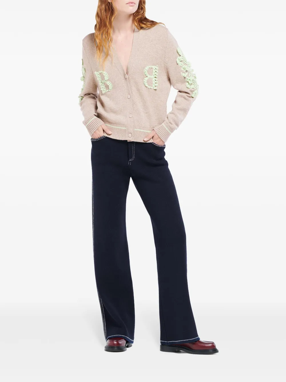 B-Logo Cashmere Cardigan