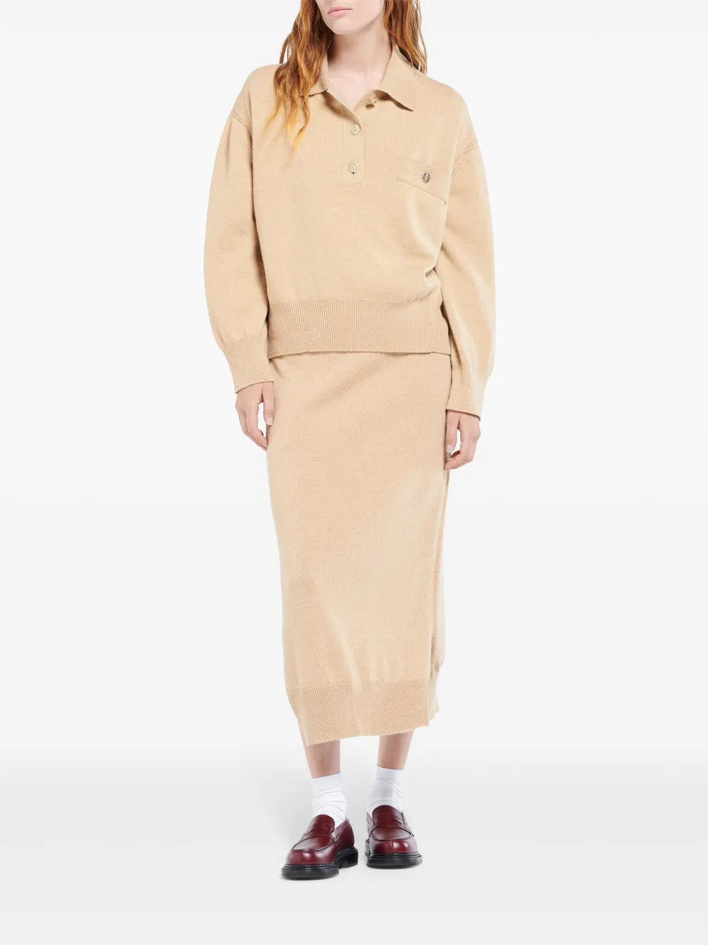Polo-Collar Cashmere Jumper