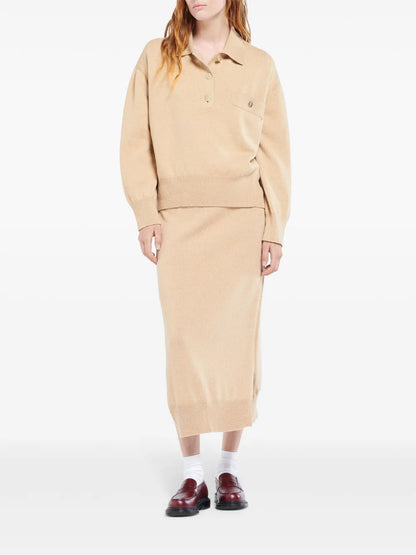 Polo-Collar Cashmere Jumper
