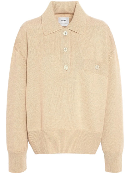 Polo-Collar Cashmere Jumper