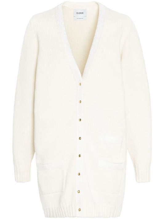 Ribbon-Detail Cashmere Cardigan