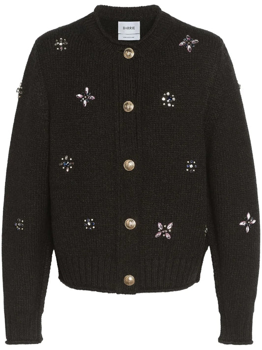 Embroidered Cashmere Cardigan