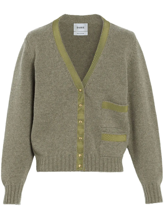 Ribbon-Detail Cashmere Cardigan