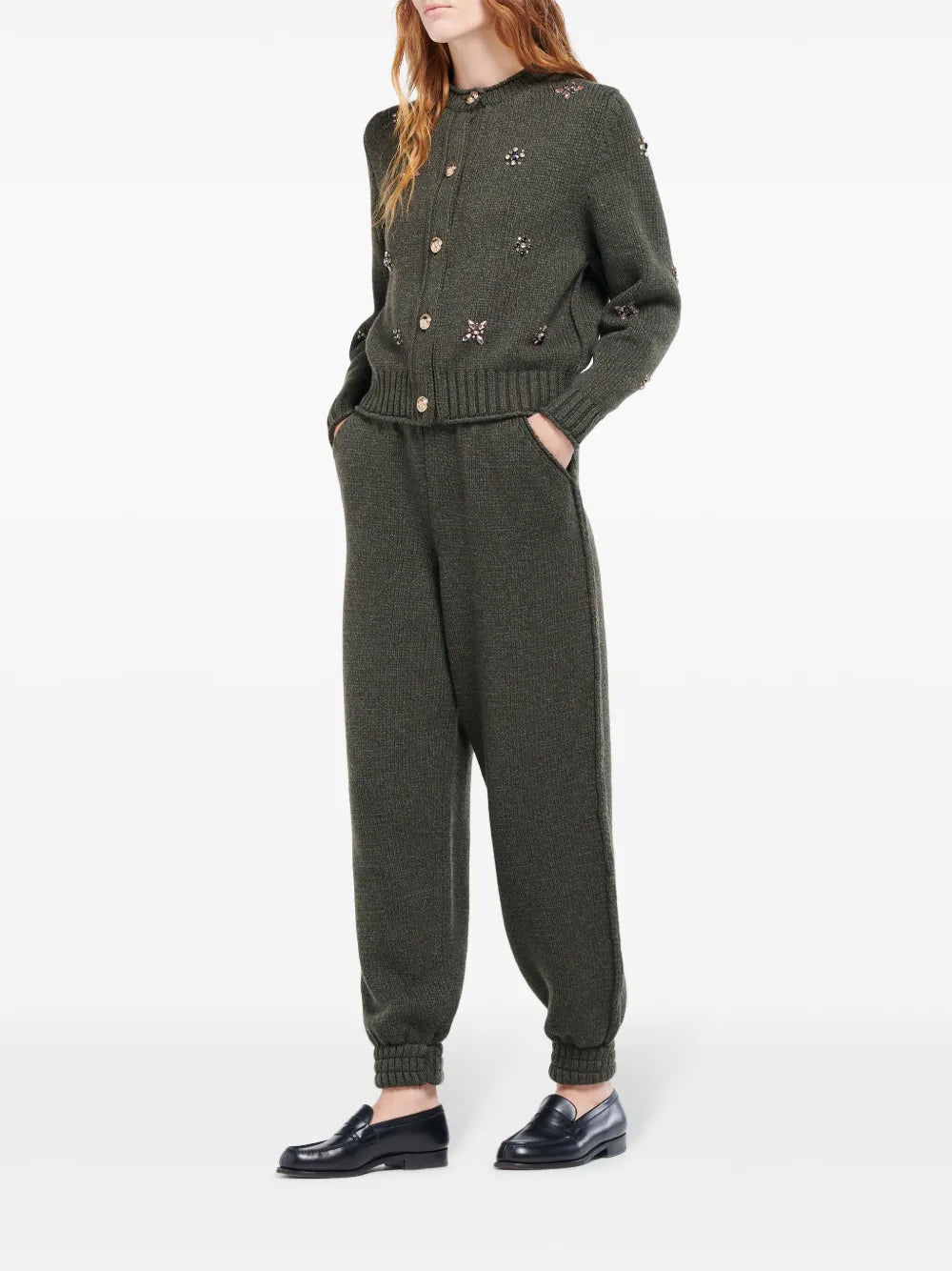 Embroidered Cashmere Cardigan