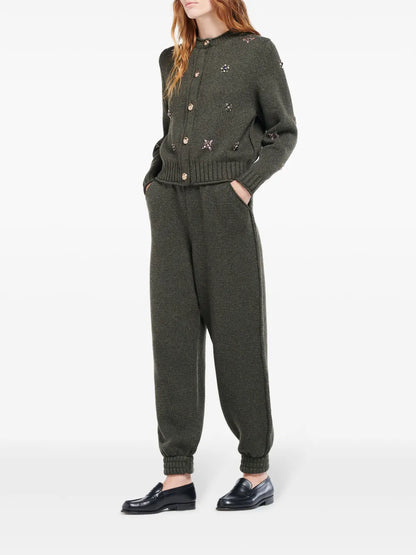 Embroidered Cashmere Cardigan
