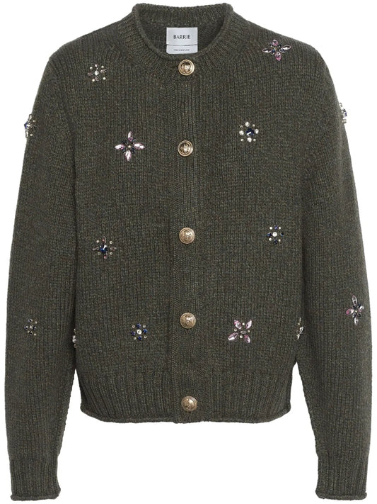 Embroidered Cashmere Cardigan