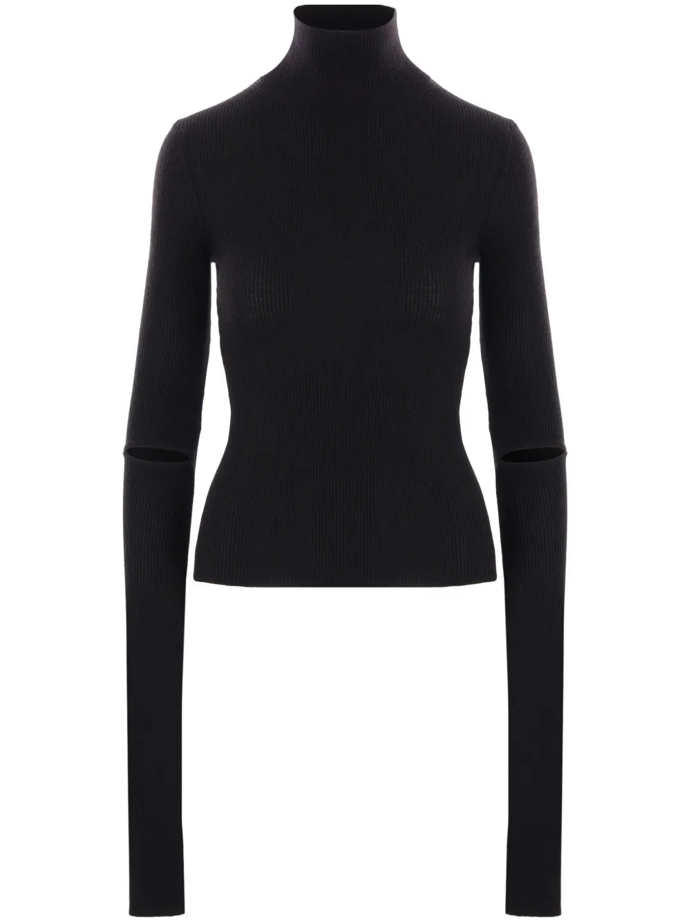 Cut-Out Detailing Turtle Neck