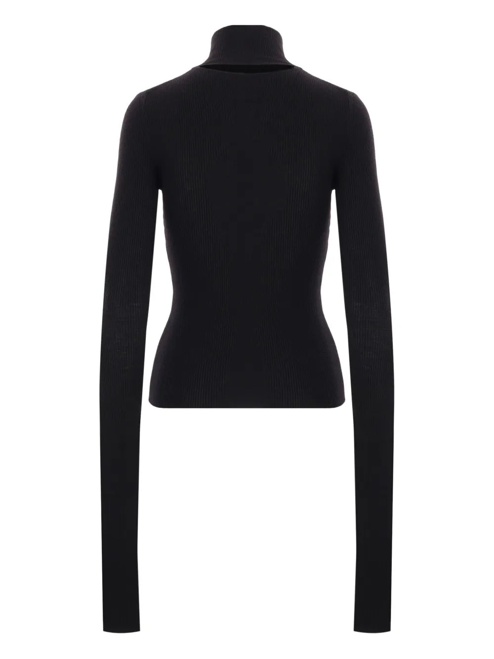 Cut-Out Detailing Turtle Neck