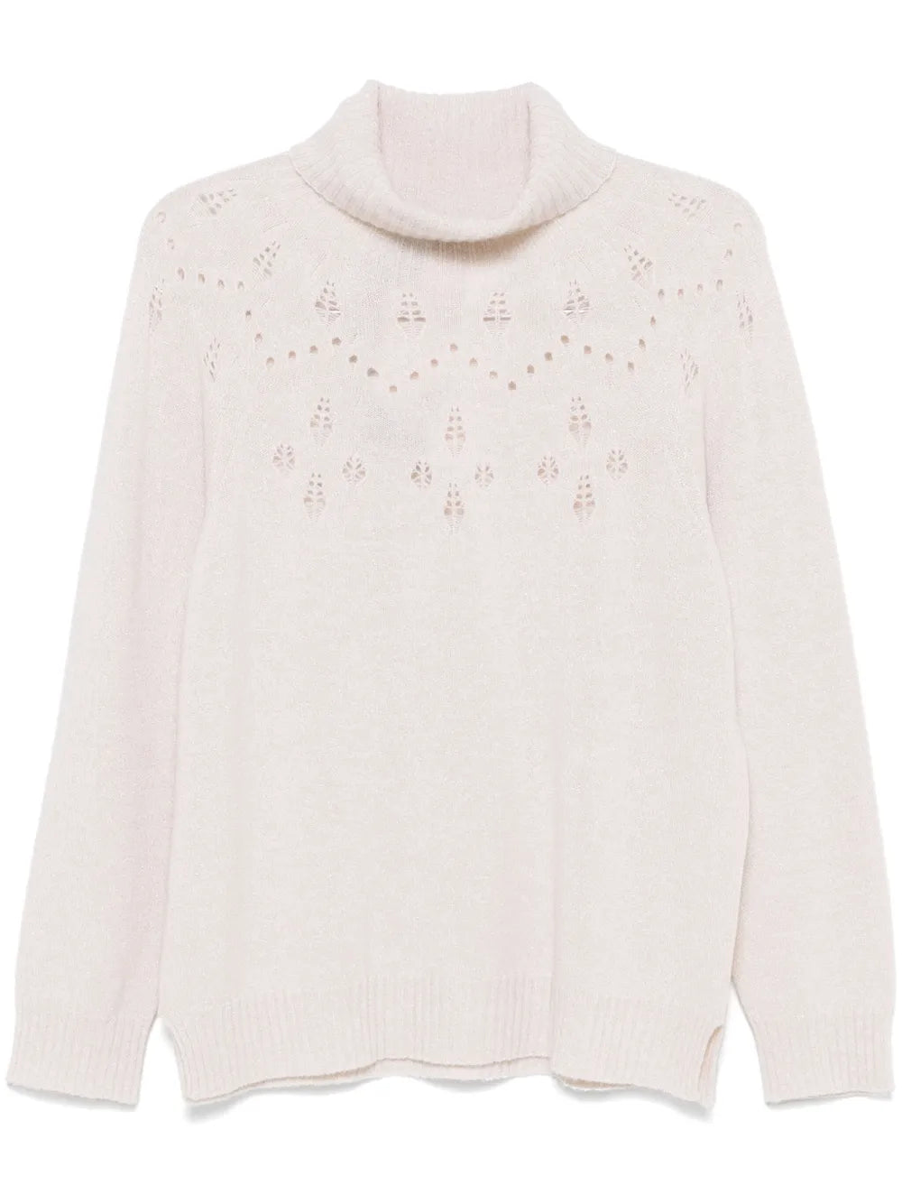 Roll-Neck Lurex Jumper